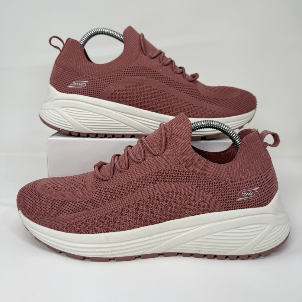 Skechers Women's Dusty Rose Knit Slip-On Sneakers